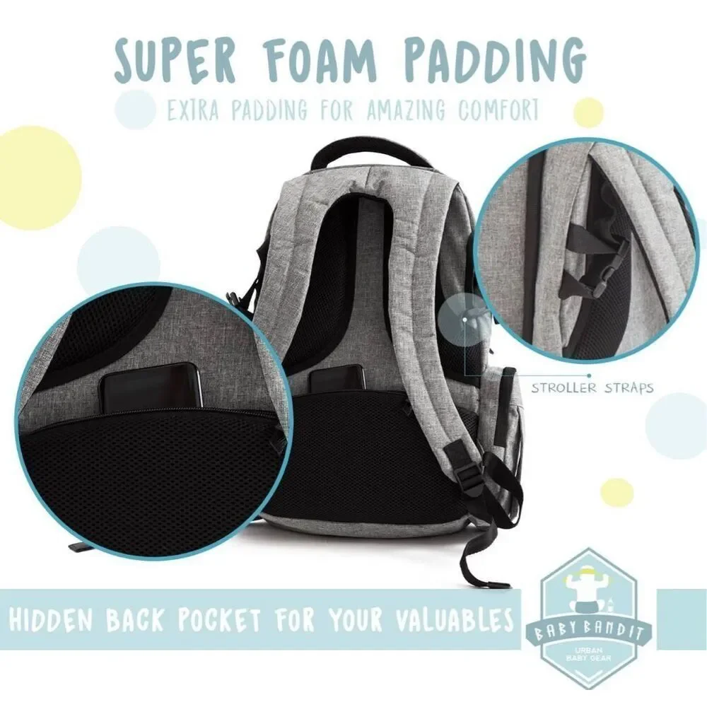 NEW Baby Bandit Backpack Multi Function Organizer Changing Pad
